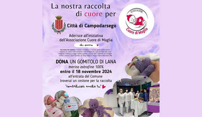 Donazione gomitolo lana